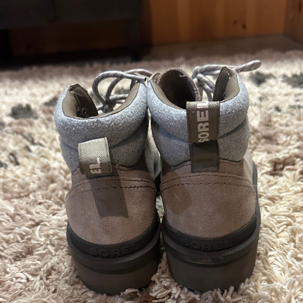 Sorel Taupe Lace-Up Boots - Picture 3 of 5